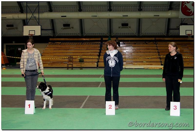 DSC05876.jpg - Klaudia z Bessi - podium Agility 0 20.03.2010